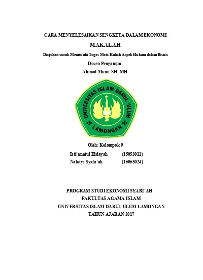 Makalah Untuk Memenuhi Tugas Mata Kuliah Geografi Pariwisata Analisis Supply And Demand Wisata Kabupaten Pati