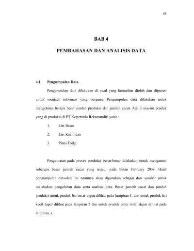 Bab 4 Pembahasan Dan Analisis Data