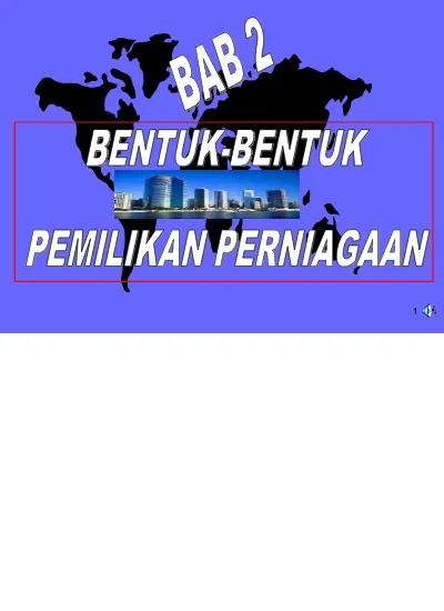 Tujuan Perniagaan Dan Pemilikan Perniagaan