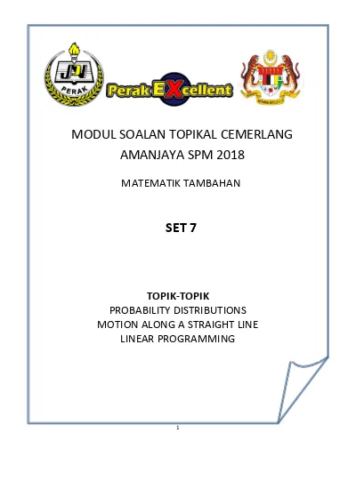 Modul Soalan Topikal Cemerlang Amanjaya Spm 2018 Set 7