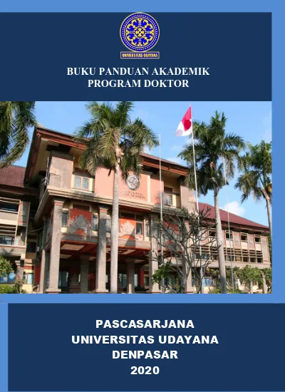 PASCASARJANA UNIVERSITAS UDAYANA DENPASAR 2020