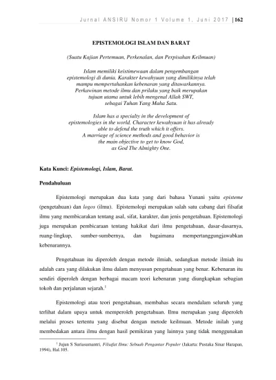 Top Pdf Epistemologi Islam Dan Barat 123dok Com