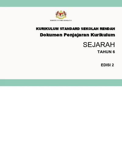 KURIKULUM STANDARD SEKOLAH RENDAH