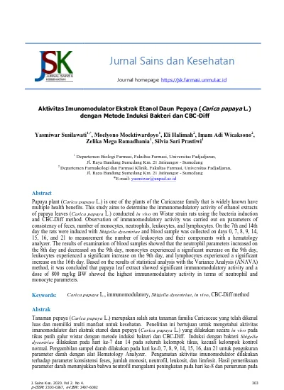 Jurnal Sains Dan Kesehatan