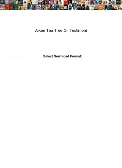 Aiken Tea Tree Oil Testimoni