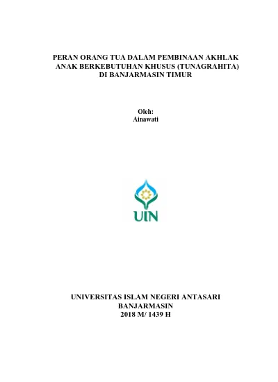 Top Pdf Peran Orang Tua Terhadap Pembinaan Akhlak Anak Dalam Perspektif Pendidikan Islam 123dok Com