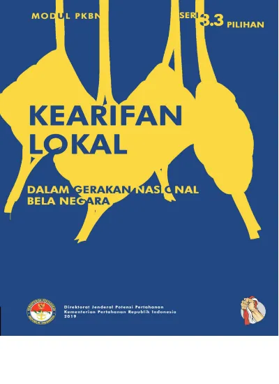 Modul PKBN SERI 3.3 PILIHAN KEARIFAN LOKAL DALAM GERAKAN NASIONAL BELA ...