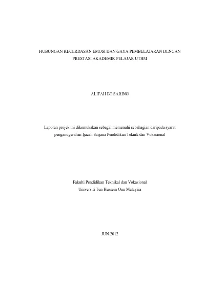 Top Pdf Peranan Motivasi Pembelajaran Gaya Keibubapaan Dan Sikap Dengan Pencapaian Akademik 123dok Com