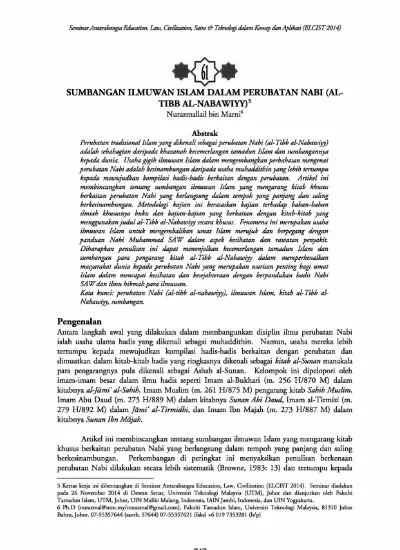 Top Pdf Epistemologi Perubatan Ibn Qayyim Al Jawziyyah Di Dalam Al Tibb Al Nabawi 123dok Com