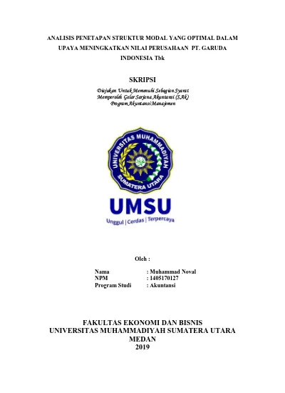 Pdf Analisis Penetapan Struktur Modal Yang Optimal Untuk Meningkatkan