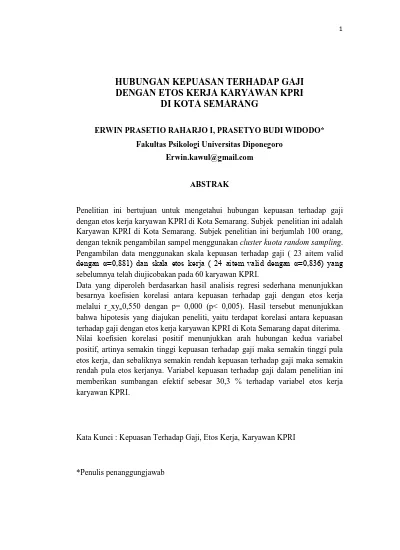 Top Pdf Hubungan Kepuasan Terhadap Gaji Dengan Etos Kerja Karyawan Kpri Di Kota Semarang 123dok Com