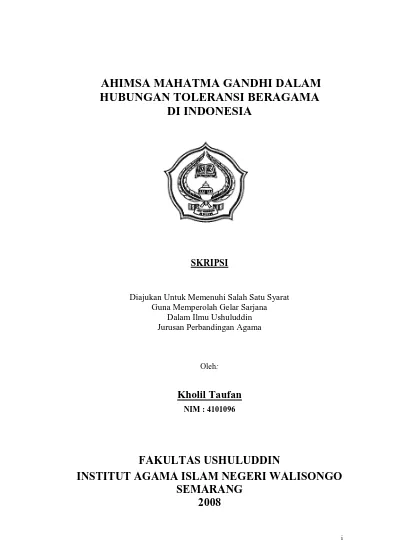 Top PDF Fenomena Pluralisme Dan Toleransi Beragama Di Indonesia Dalam ...