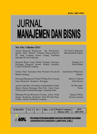 Top PDF Analisis Studi Kelayakan Pada Waralaba Excelso Di Bandar Lampung -  123dok.com