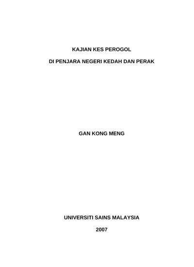 Penilaian Pelaksanaan Program Pengembangan Kajian Kes Di Jabatan Pertanian Negeri Kedah
