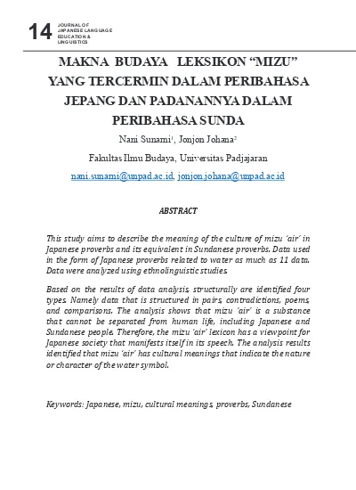 Top Pdf Interpretasi Makna Kata Uma Kuda Pada Peribahasa Jepang 123dok Com