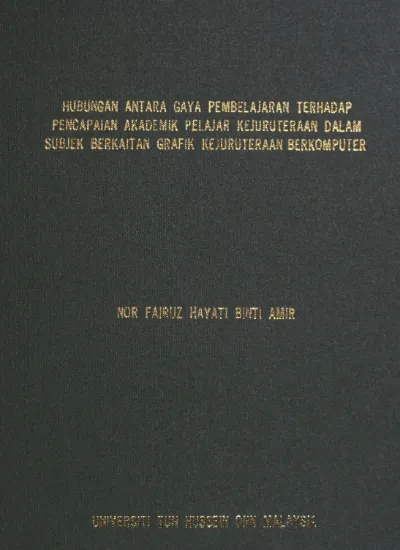 Top Pdf Hubungan Antara Kerja Rumah Dengan Pencapaian Akademik Dalam Kalangan Pelajar Sekolah Jenis Kebangsaan 123dok Com