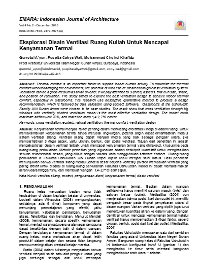 Top Pdf Efektifitas Void Pada Pengudaraan Silang Untuk Kenyamanan Di Dalam Ruang 123dok Com