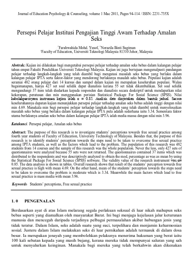 Top Pdf Persepsi Pelajar Institusi Pengajian Tinggi Awam Terhadap Amalan Seks 123dok Com