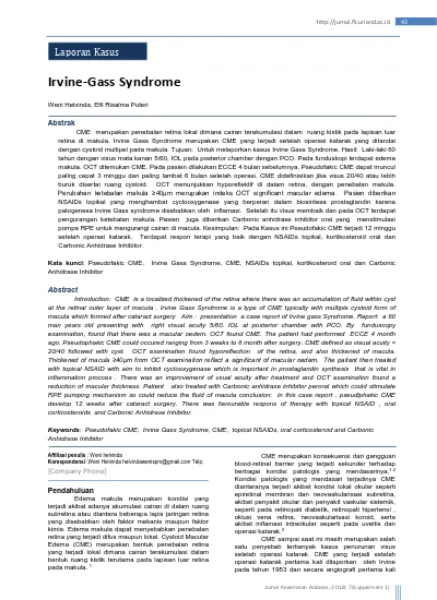 irvine-gass-syndrome