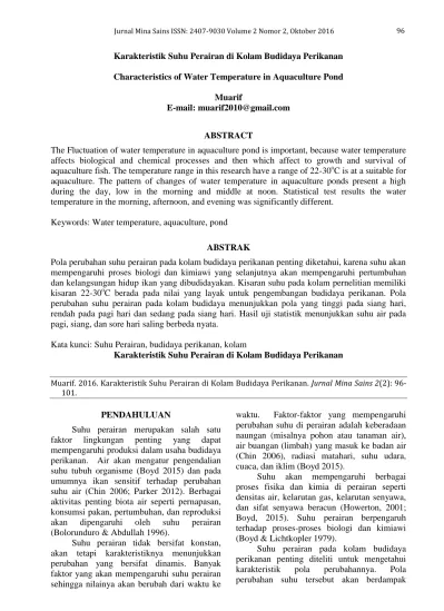 Budidaya Perikanan Modul 1 Pendahuluan