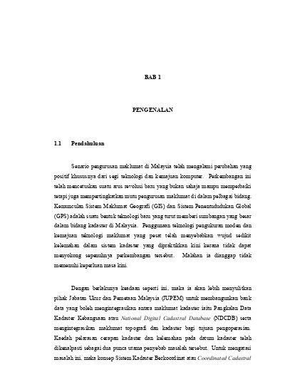 Top Pdf Pembangunan Sistem Maklumat Kawalan Kadaster Secara Atas Talian 123dok Com