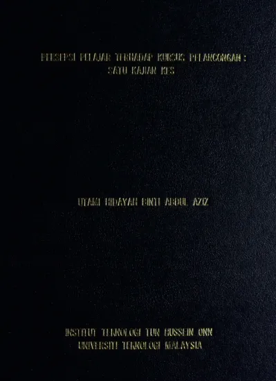 Top Pdf Persepsi Pelajar Terhadap Kursus Pelancongan Satu Kajian Kes 123dok Com