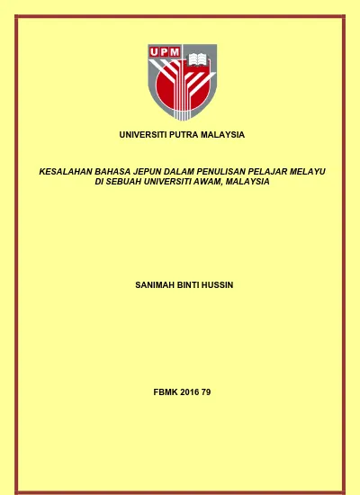 Pembinaan Ayat Bahasa Jerman Dalam Kalangan Pelajar Pelajar Melayu Di Uitm Shah Alam Haslina Daud