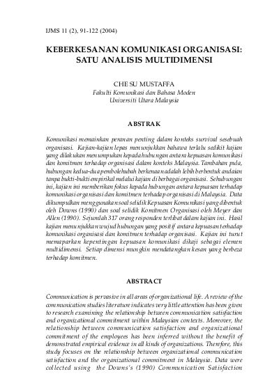 Top Pdf Keberkesanan Komunikasi Organisasi Satu Analisis Multidimensi 123dok Com