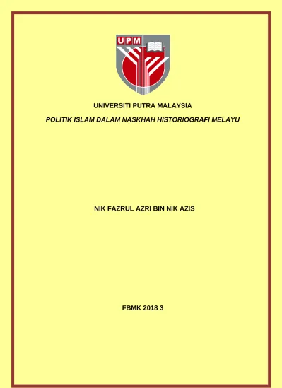 Top Pdf Kawalan Sosial Beraja Dalam Naskhah Historiografi Melayu 123dok Com
