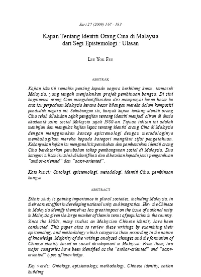 Top PDF Kedinamikan kecinaan dan identiti orang Cina di Malaysia 