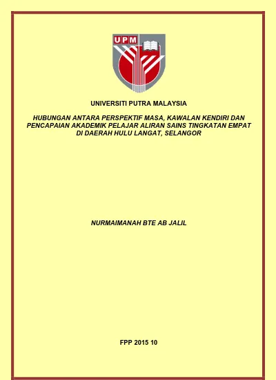 Pdf Pengurusan Stres Dalam Kalangan Pelajar Universiti