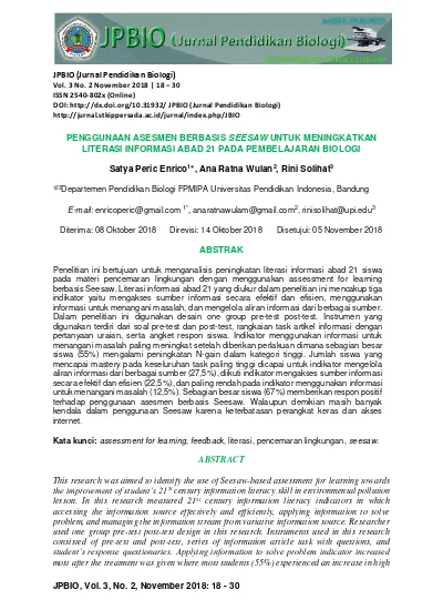 Top Pdf Penggunaan Asesmen Berbasis Seesaw Untuk Meningkatkan Literasi Informasi Abad 21 Pada Pembelajaran Biologi 123dok Com