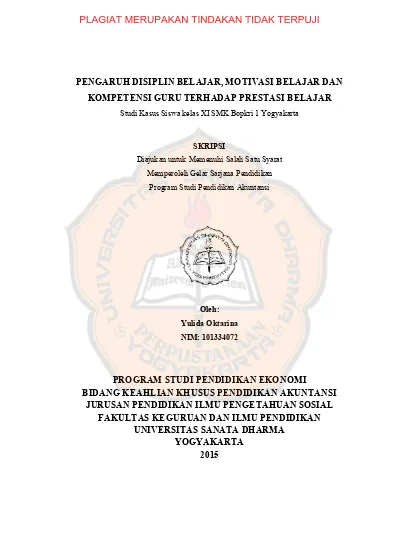 Organisasi Sekolah Satuan Pendidikan SMK Bopkri 1 Yogyakarta