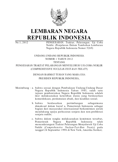 LEMBARAN NEGARA REPUBLIK INDONESIA