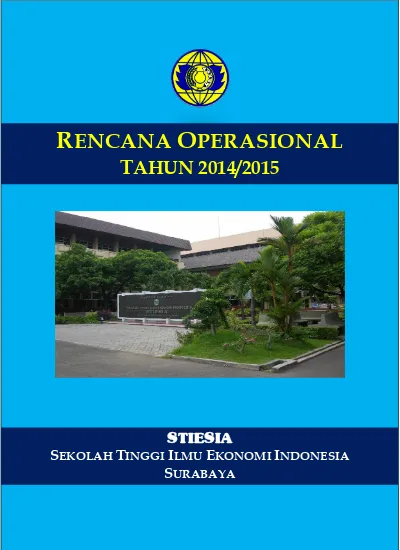 RENCANA OPERASIONAL TAHUN 2014/2015