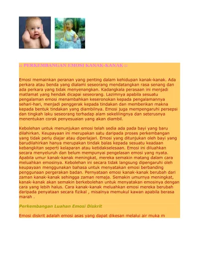 29144544 Perkembangan Emosi Kanak