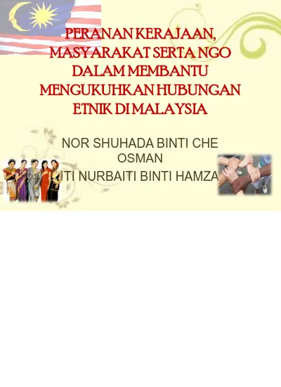 Top Pdf Peranan Kerajaan Masyarakat Dan Ngo Dalam Membantu Mengukuhkan Hubungan Etnik Di Malaysia 123dok Com