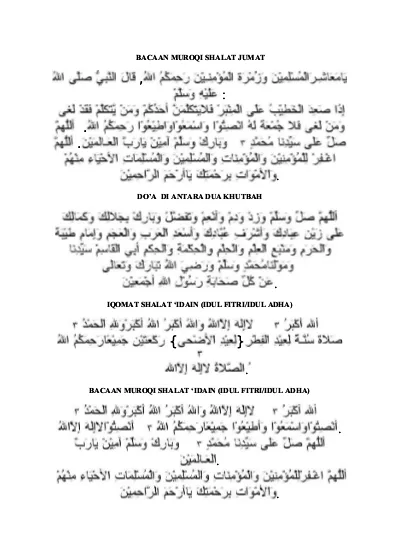 Bacaan Bilal Doa Antara Dua Khutbah / 1 - Raleigh Gulgowski