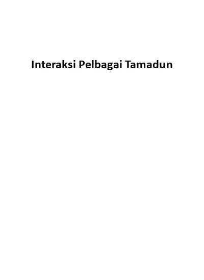 Persamaan Dan Perbezaan Antara Tamadun Scanbye