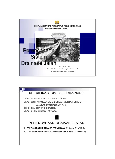 Perencanaan Sistem Drainase Jalan