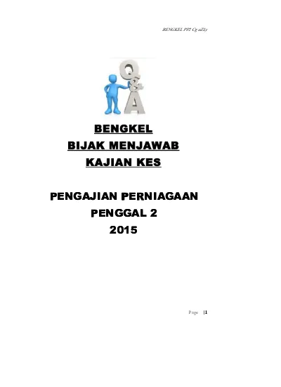 Modul Bengkel 3 P2 Kajian Kes 2015