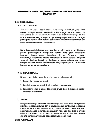 Top Pdf Makalah Tentang Tanggung Jawab 123dok Com