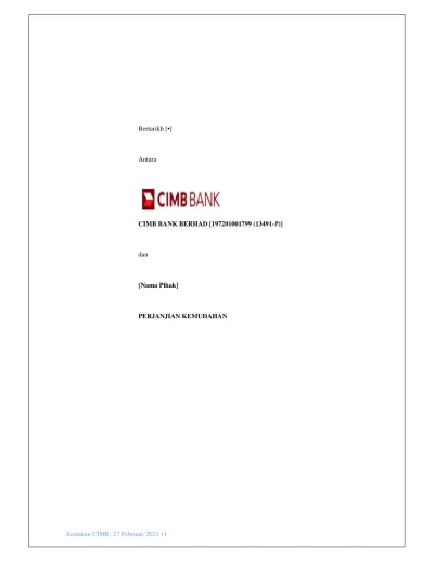 Cimb Bank Berhad 13491 P Dan