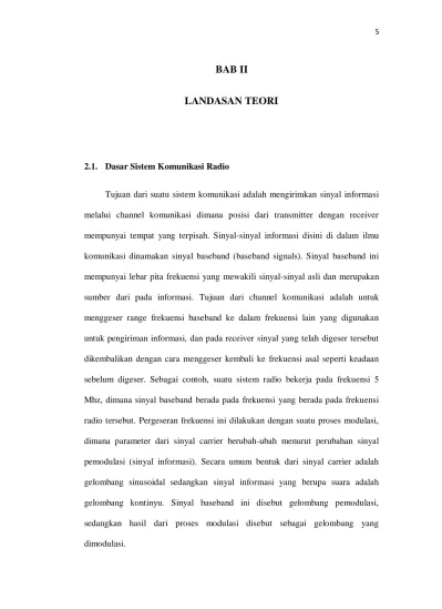 Bab Ii Landasan Teori