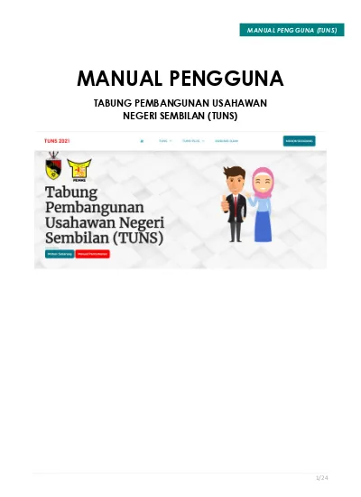 Manual Pengguna Tabung Pembangunan Usahawan Negeri Sembilan Tuns Pusat Runding Cara Usahawan Negeri Sembilan Pruns