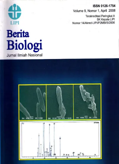 Berita Biologi Merupakan Jurnal Ilmiah Ilmu-ilmu Hayati Yang Dikelola ...