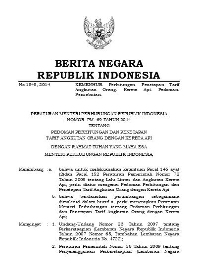 2 Republik Indonesia Tahun 2009 Nomor 129, Tambahan Lembaran Negara ...