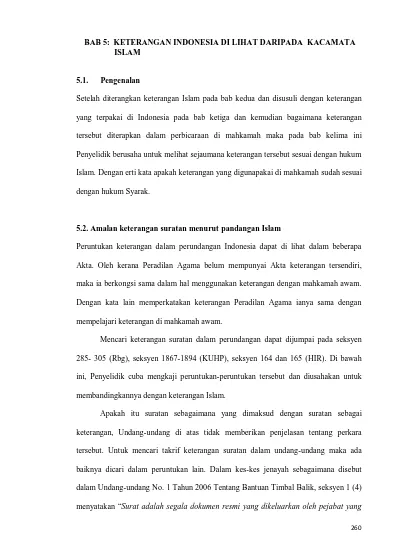 Bab 5 Keterangan Indonesia Di Lihat Daripada Kacamata Islam Setelah Diterangkan Keterangan Islam Pada Bab Kedua Dan Disusuli Dengan Keterangan