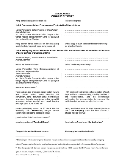 Surat Memberi Kuasa Pengambilan Paspor Konsuler Jenderal