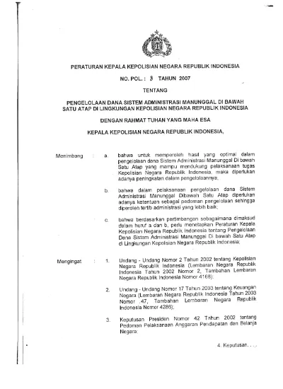 Dibawah ini undang-undang republik indonesia yang membahas tentang kepolisian negara republik indonesia adalah